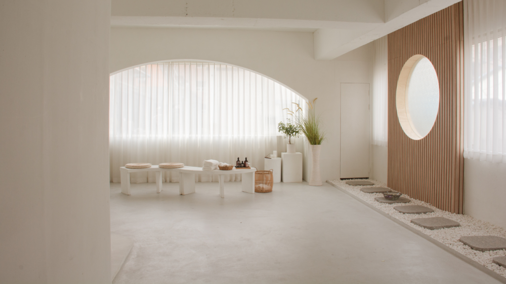 Murs arrondis dans son intérieur